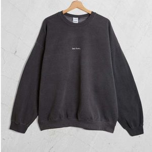 LETS FRANS Charcoal Crewneck Sweatshirt
